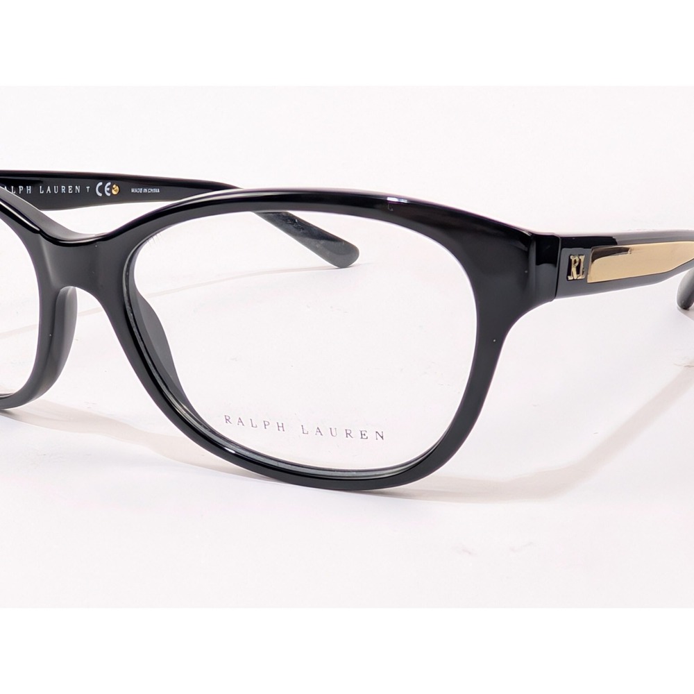 Ralph Lauren RL 6155 5001 Black/Gold Unisex Eyeglasses 54-16-140mm New - Picture 7 of 10